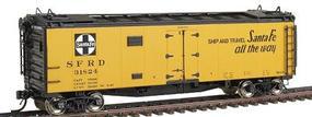 Intermountain 40' Steel Ice Reefer Ready to Run Santa Fe HO Scale Model Train Freight Car #46109 Intermountain 40' Steel Ice Reefer Ready to Run Santa Fe HO Scale Model Train Freight Car #46109