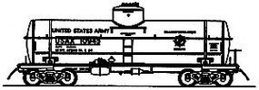 Intermountain ACF Type 27 Riveted 10,000-Gallon Tank Car U.S. Army HO Scale Model Train Freight Car #46204