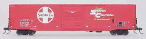 Intermountain 60' PS-1 Box Car Assembled Atchison, Topeka & Santa Fe ''Super Shock Control'' (Small) HO-Scale Intermountain 60' PS-1 Box Car Assembled Atchison, Topeka & Santa Fe ''Super Shock Control'' (Small) HO-Scale