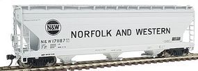 Intermountain ACF 4650 Cubic Foot 3-Bay Covered Hopper N&W HO Scale Model Train Freight Car #47029 Intermountain ACF 4650 Cubic Foot 3-Bay Covered Hopper N&W HO Scale Model Train Freight Car #47029