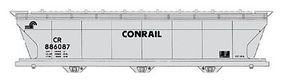 Intermountain ACF 4650 Cubic Foot 3-Bay Covered Hopper Conrail HO Scale Model Train Freight Car #47076 Intermountain ACF 4650 Cubic Foot 3-Bay Covered Hopper Conrail HO Scale Model Train Freight Car #47076