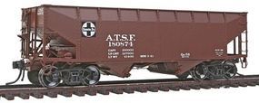 AAR Offset-Side 2-Bay Open Hopper Santa Fe HO Scale Model Train Freight Car #47150