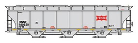 Trinity 5161 Cubic Foot Covered Hopper - Ready to Run BNSF Railway (Frisco Legacy Scheme, gray, red Coonskin Logo)