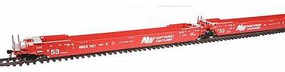 Maxi IV Stack Car - Northwest Container (3) HO Scale Model Train Freight Car #47363