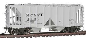 1958 Cubic Foot 2-Bay Covered Hopper N,C&StL HO Scale Model Train Freight Car #48634