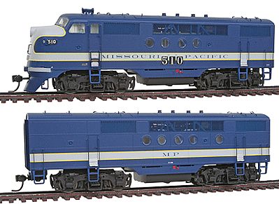 Intermountain EMD FTA-B Set with DCC - Missouri Pacific HO Scale Model Train Diesel Locomotive #49225