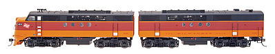 Intermountain EMD FTA-B Set with DCC - Milwaukee Road HO Scale Model Train Diesel Locomotive #49227