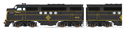 Intermountain FT A/B Set DCC Erie Lakawanna HO Scale Model Train Diesel Locomotive #49234