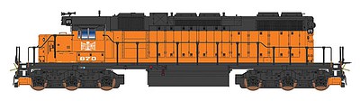 Intermountain EMD SD38-2 w/DCC Bessemer & Lake Erie (orange, black)