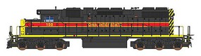 Intermountain EMD SD38-2 w/Loksound & DCC Iowa Interstate (black, red, yellow) Intermountain EMD SD38-2 w/Loksound & DCC Iowa Interstate (black, red, yellow)