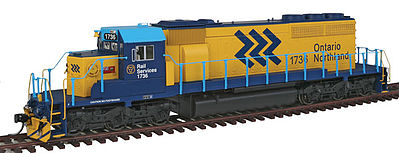 Intermountain EMD SD40-2 DCC Ontario Northland (yellow, blue) HO Scale Model Train Diesel Locomotive #49343