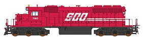 Intermountain SD40-2 SOO red