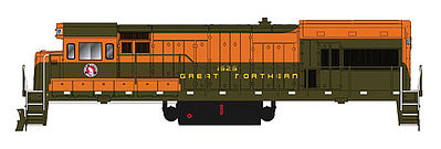 Intermountain U18B DC Great Northern HO Scale Model Train Diesel Locomotive #49492