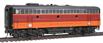 Intermountain EMD F7B - Standard DC - Milwaukee Road HO Scale Model Train Diesel Locomotive #49575