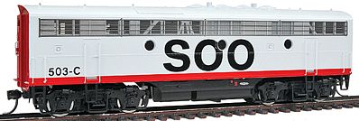 Intermountain EMD F7B - Standard DC - Soo Line HO Scale Model Train Diesel Locomotive #49581