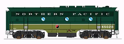 Intermountain EMD F3B - Standard DC - Northern Pacific HO Scale Model Train Diesel Locomotive #49612
