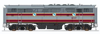 Intermountain EMD F3B DC Delaware, Lackawanna & Western HO Scale Model Train Diesel Locomotive #49636
