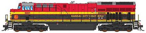 Intermountain GE ET44AH Tier 4 LokSound and DCC Kansas City Southern (red, black, yellow)
