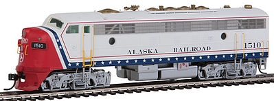 Intermountain FP7A without Sound Alaska Railroad HO Scale Model Train Diesel Locomotive #49965