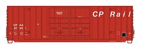 Gunderson 50' Hi-Cube Double-Plug Door Boxcar - Ready to Run - Value Line Canadian Pacific (1983, Ex-MILW, Action Red) - N-Scale