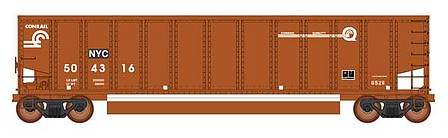 Intermountain 13-Panel Coalporter Coal Gondola 6-Pack - Ready to Run - Value Line Conrail NYC (Boxcar Red, white, Quality Logo) - N-Scale