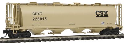 Intermountain 59 4-Bay Cylindrical Covered Hopper CSX Transportation N Scale Model Train Freight Car #65209