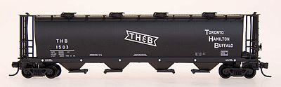 Intermountain 59 4-Bay Cylindrical Covered Hopper T,H,&B N Scale Model Train Freight Car #65211