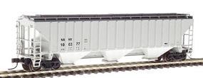PS2CD 4750 Cubic Foot 3-Bay Covered Hopper PTLX N Scale Model Train Freight Car #65346