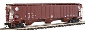 Intermountain PS2CD 4750 Cubic Foot 3-Bay Covered Hopper ATSF N Scale Model Train Freight Car #65361 Intermountain PS2CD 4750 Cubic Foot 3-Bay Covered Hopper ATSF N Scale Model Train Freight Car #65361