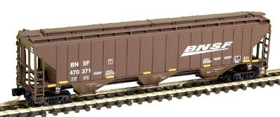 Intermountain 4750 3 Bay Hopper BNSF Wdg N Scale Model Train Freight Car #65368