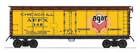 R-40-23 Steel Ice Reefer Agar Packing APPX N Scale Model Train Freight Car #65541