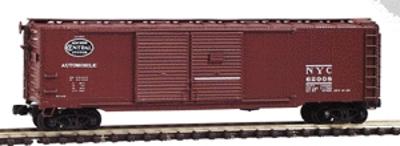 Intermountain 50 AAR Standard Double-Door Box Car - Assembled New York Central (Box Car Red w/white lettering, black & white herald) - N-Scale