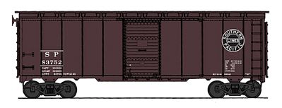 Intermountain 1937 AAR 40 Boxcar Southern Pacific N Scale Model Train Freight Car #65787