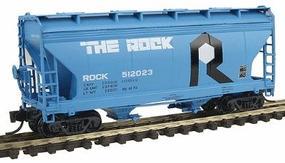 Intermountain ACF 2-Bay Center-Flow Covered Hopper Rock Island N Scale Model Train Freight Car #66512 Intermountain ACF 2-Bay Center-Flow Covered Hopper Rock Island N Scale Model Train Freight Car #66512