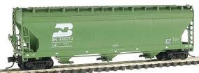 ACF 4650 Cubic Foot 3-Bay Covered Hopper BN N Scale Model Train Freight Car #67035