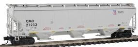 Intermountain Trinity 5161 Cubic Foot Covered Hopper Ready to Run Union Pacific CMO (gray, Building America Logo) N-Scale