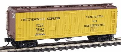 Intermountain Fruit Growers Express Wood Refrigerator Car N Scale Model Train Freight Car #67706
