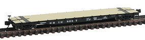 Intermountain 53'6'' 70 Ton Flatcar Erie N Scale Model Train Freight Car #68703