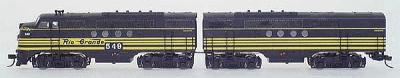 Intermountain Regal Line EMD FT A-B Set Rio Grande - Original N Scale Model Train Diesel Locomotive #69005
