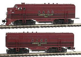 Intermountain FT A-B Set Lehigh Valley N Scale Model Train Diesel Locomotive #69020d Intermountain FT A-B Set Lehigh Valley N Scale Model Train Diesel Locomotive #69020d