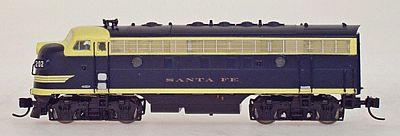Intermountain EMD F7A - Standard DC - Santa Fe N Scale Model Train Diesel Locomotive #69226
