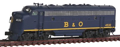 Intermountain EMD F7A - Standard DC - Baltimore & Ohio N Scale Model Train Diesel Locomotive #69271