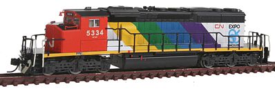 Intermountain EMD/GMDD SD40-2W DC - Canadian National #5334 N Scale Model Train Diesel Locomotive #69305