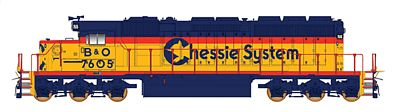 Intermountain EMD SD40-2 - Standard DC - Chessie System B&O N Scale Model Train Diesel Locomotive #69347