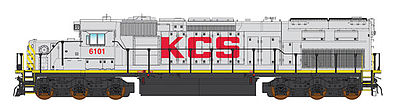 Intermountain SD40T-2 DC Kansas City Southern N Scale Model Train Diesel Locomotive #69426