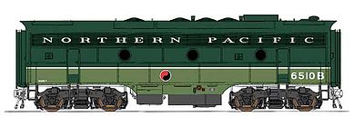 Intermountain EMD F7B - Standard DC - Northern Pacific N Scale Model Train Diesel Locomotive #69733