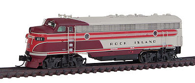Intermountain FP7 without Sound Rock Island Original N Scale Model Train Diesel Locomotive #69913