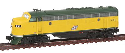 Intermountain EMD FP7 Phase I DC Chicago & North Western N Scale Model Train Diesel Locomotive #69944
