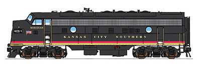 Intermountain FP9 DC Kansas City Southern black N Scale Model Train Diesel Locomotive #69978