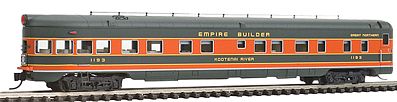 Intermountain 2-1-1 Observation-Buffet-Lounge Great Northern N Scale Model Train Passenger Car #7506